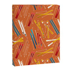Retro Ski Pattern Illustration Canvas Print Gallery Image 8