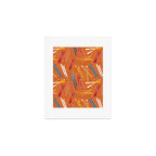 Retro Ski Pattern Illustration Art Print Gallery Image 1