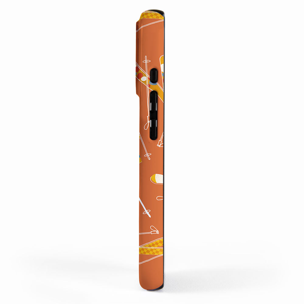 Retro Ski Pattern Illustration iPhone Case Gallery Image 2