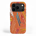 Retro Ski Pattern Illustration iPhone Case Gallery Image 1