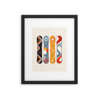 Retro Snowboards  Framed Art Print Gallery Image 6