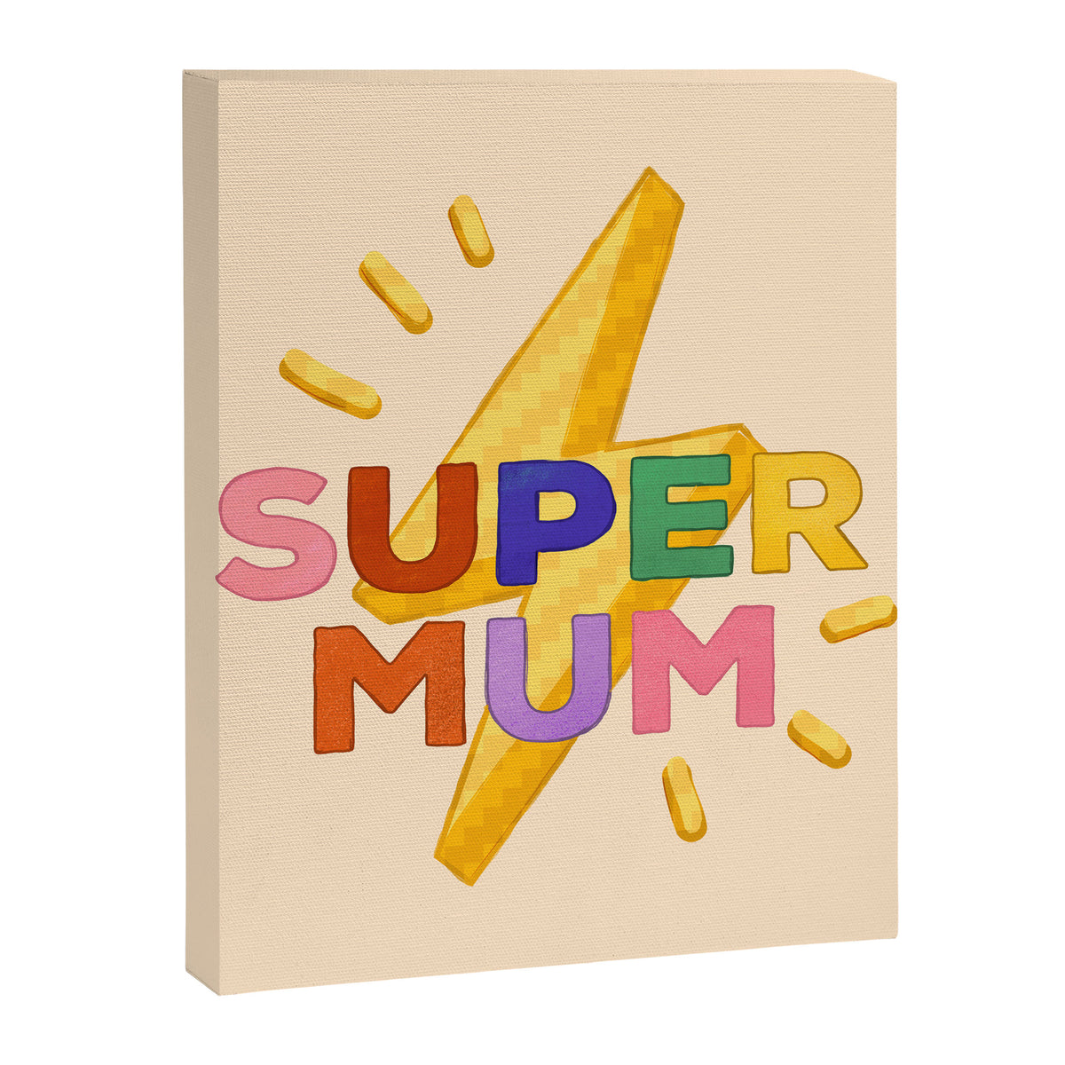 Retro Super Mum  Canvas Print Gallery Image 8