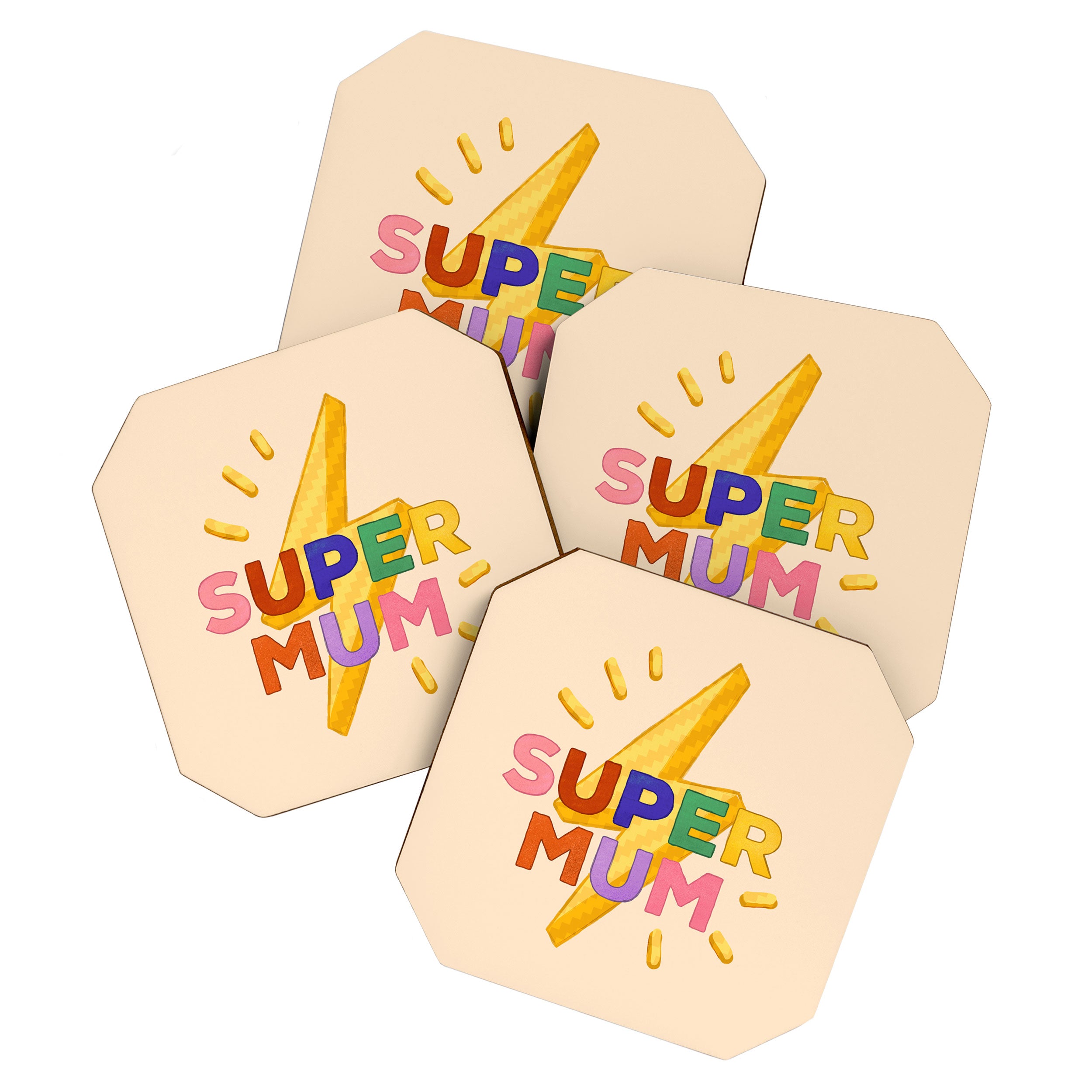 Retro Super Mum  Coaster Gallery Image 1