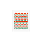 Retro Tulips Pattern Art Print Gallery Image 1