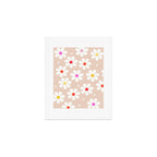 Seventies Daisies Pattern Art Print Gallery Image 1
