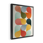 Shapes of color - abstract Framed Canvas Print Gallery Image 2