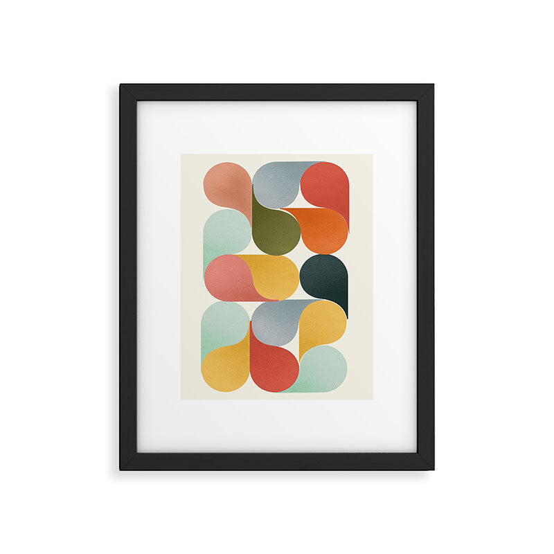 Shapes of color - abstract Framed Art Print Gallery Image 4