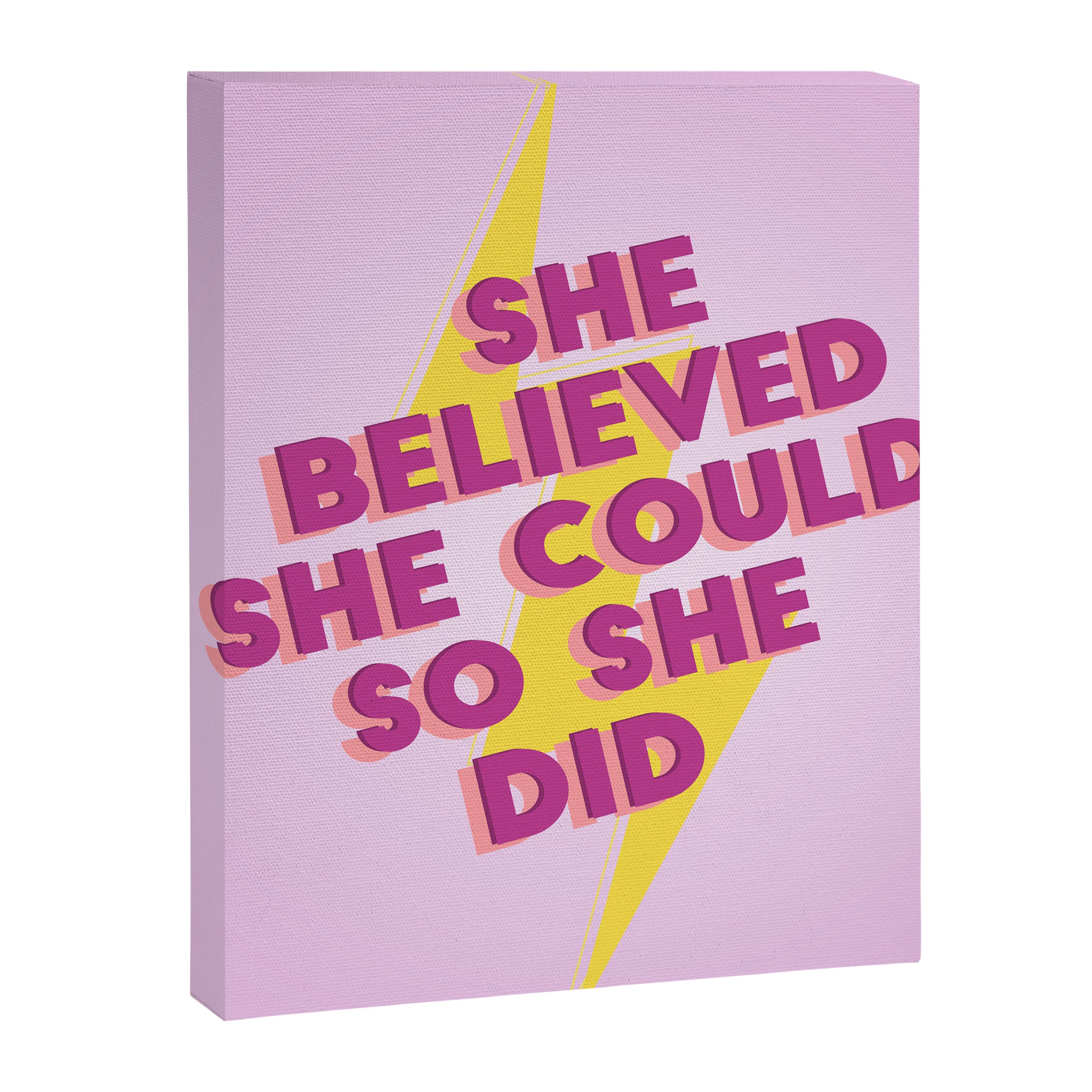 she believed she could Canvas Print Gallery Image 8