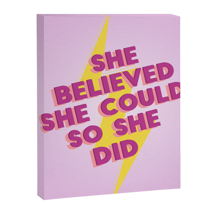 she believed she could Canvas Print Gallery Image 1