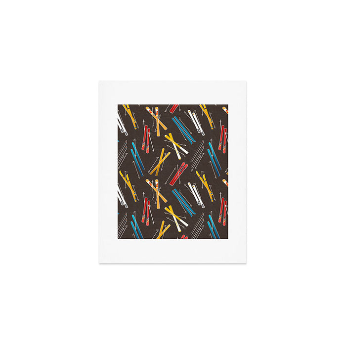 Ski Fun: Vintage Style  Art Print Gallery Image 1