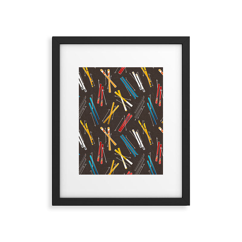 Ski Fun: Vintage Style  Framed Art Print Gallery Image 6
