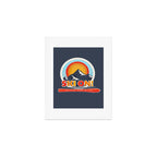 SKI ON! retro badge Art Print Gallery Image 1