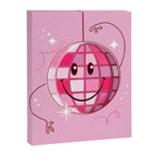 Smiley Pink Disco Ball Canvas Print Gallery Image 8
