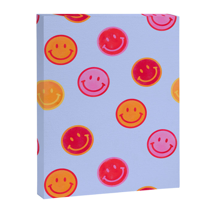 Smiling faces pattern no2 Canvas Print Gallery Image 1