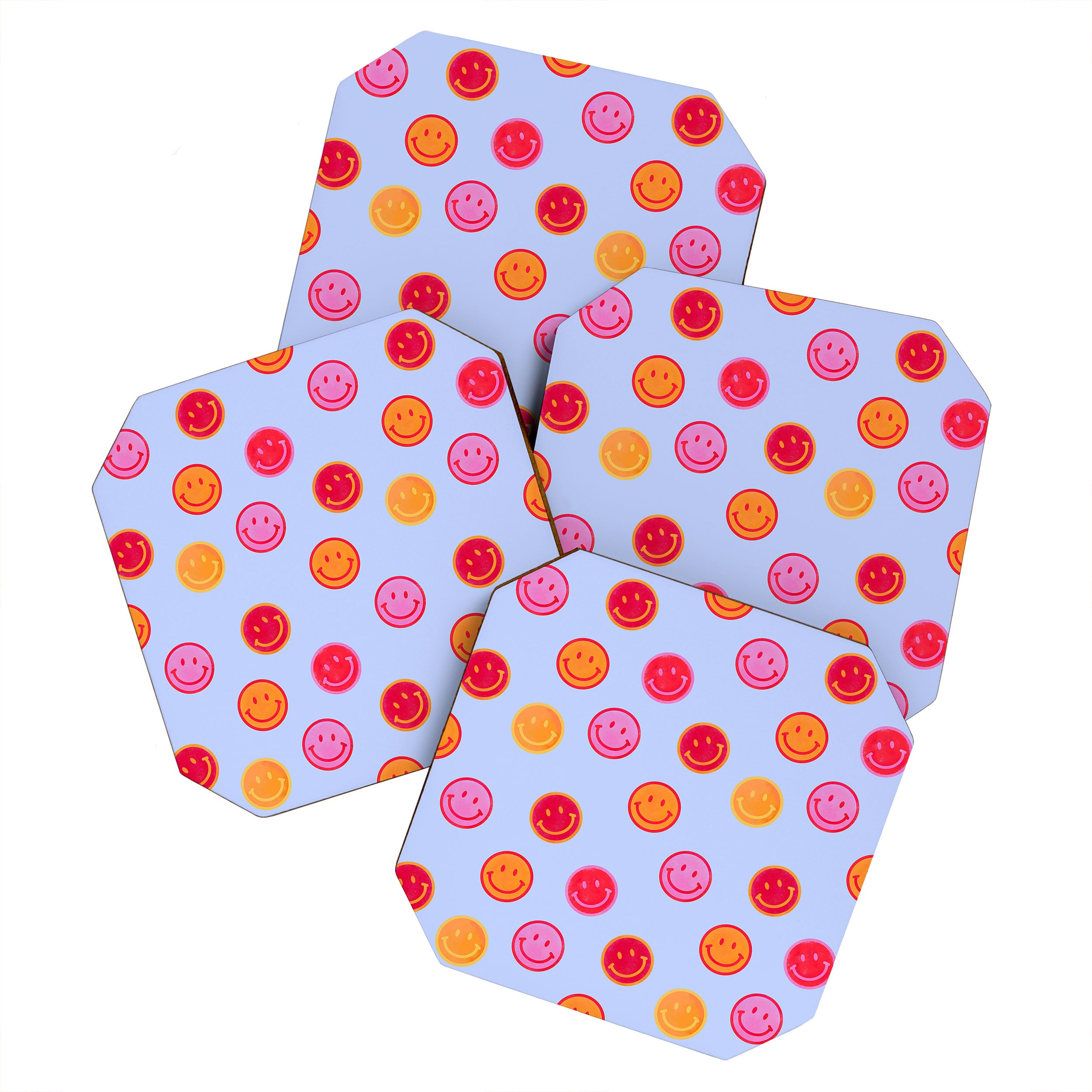 Smiling faces pattern no2 Coaster Gallery Image 1