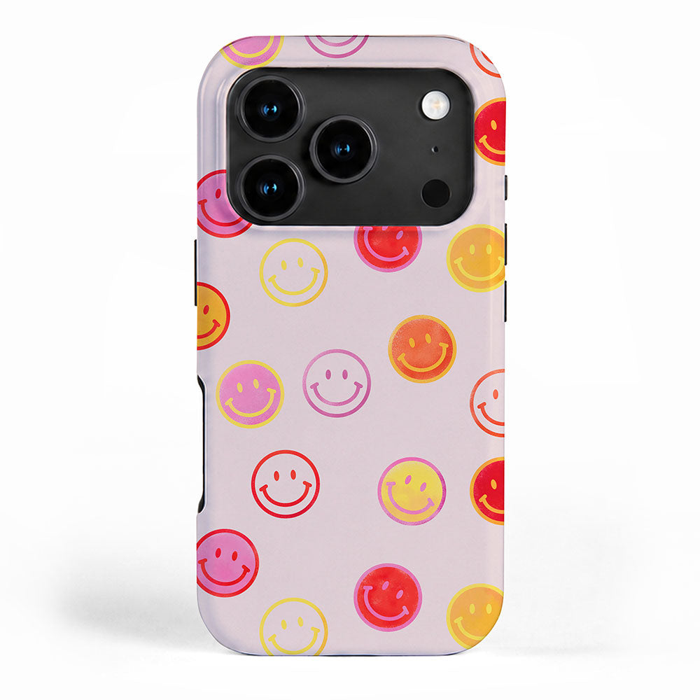 Smiling Faces Pattern iPhone Case Gallery Image 1