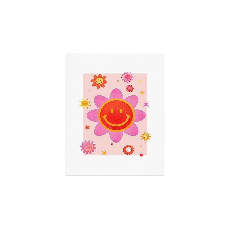 Smiling Flower Faces  Art Print Gallery Image 1