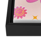 Smiling Flower Faces  Framed Canvas Print Gallery Image 3