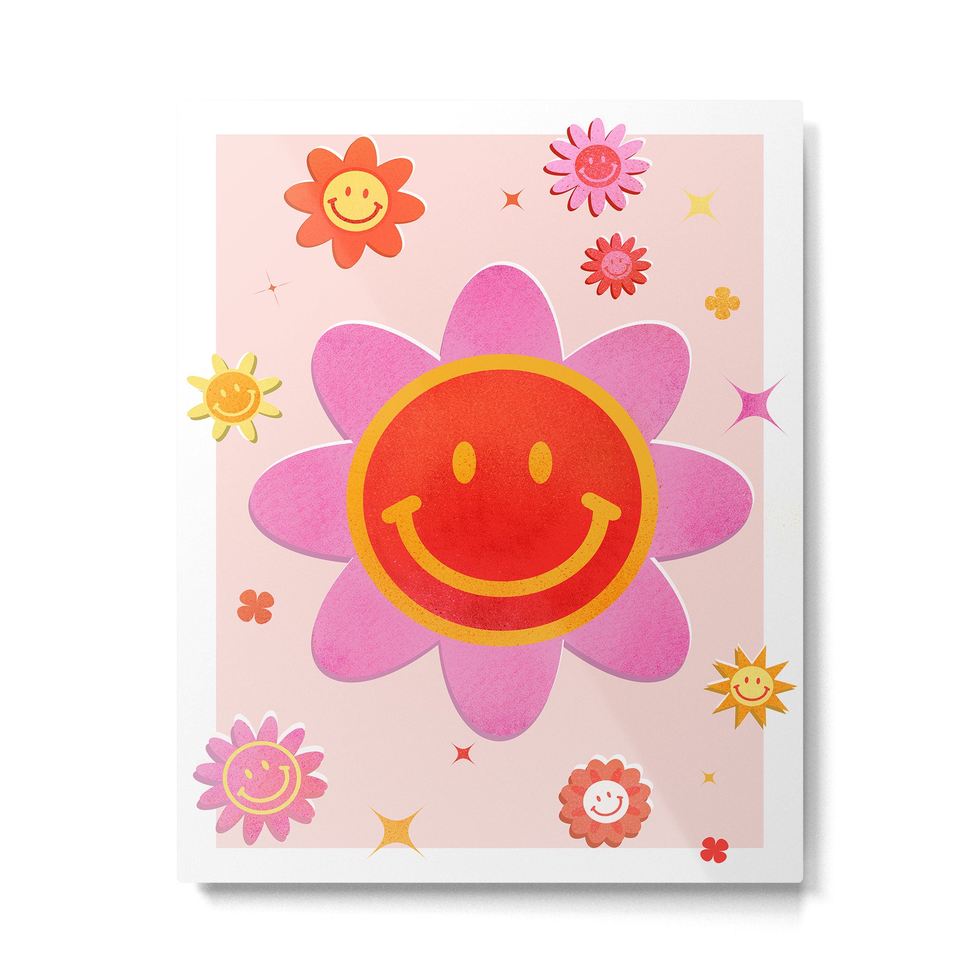 Smiling Flower Faces  Metal Print Gallery Image 6