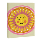 Smiling Sleeping Sun Face Canvas Print Gallery Image 8