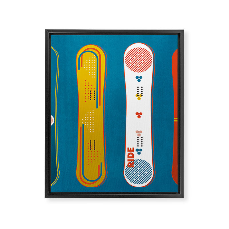 SNOWBOARD DESIGN Framed Canvas Print Gallery Image 8