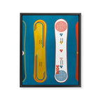 SNOWBOARD DESIGN Framed Canvas Print Gallery Image 8