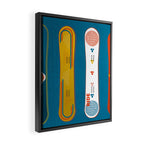 SNOWBOARD DESIGN Framed Canvas Print Gallery Image 2