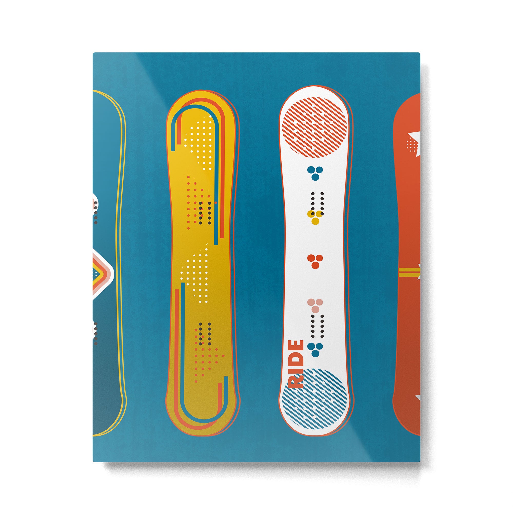 SNOWBOARD DESIGN Metal Print Gallery Image 6