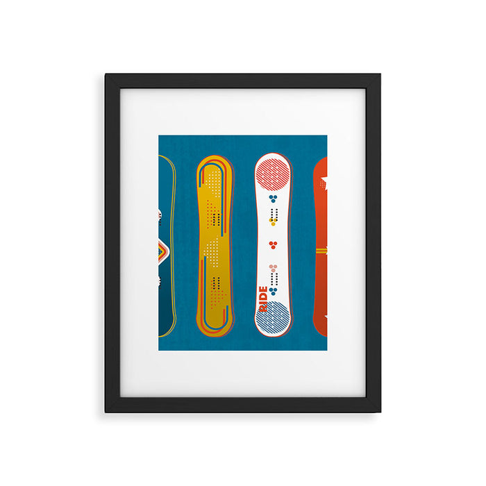 SNOWBOARD DESIGN Framed Art Print Gallery Image 1