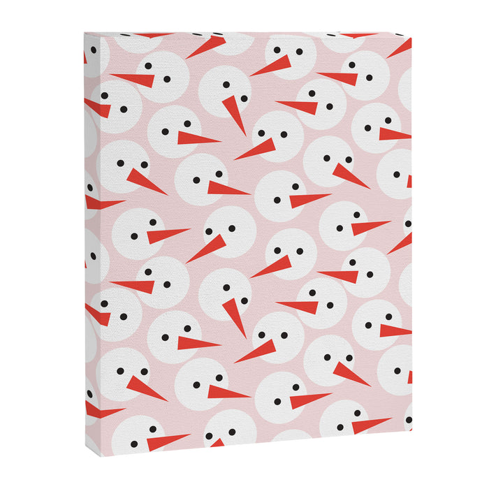 Snowman pattern Canvas Print Gallery Image 1