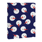 Snowmen pattern on dark Canvas Print Gallery Image 8