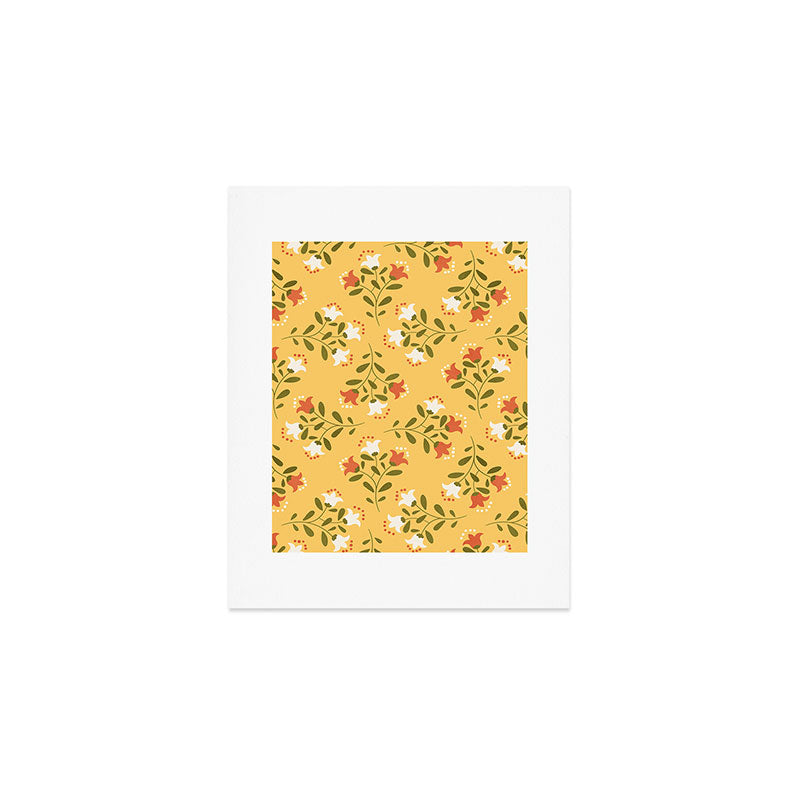 Spring Sunny Floral Pattern Art Print Gallery Image 1