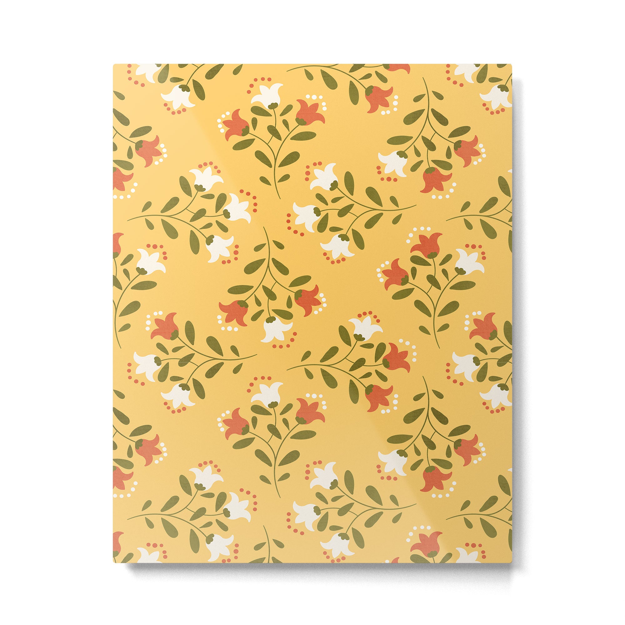 Spring Sunny Floral Pattern Metal Print Gallery Image 6