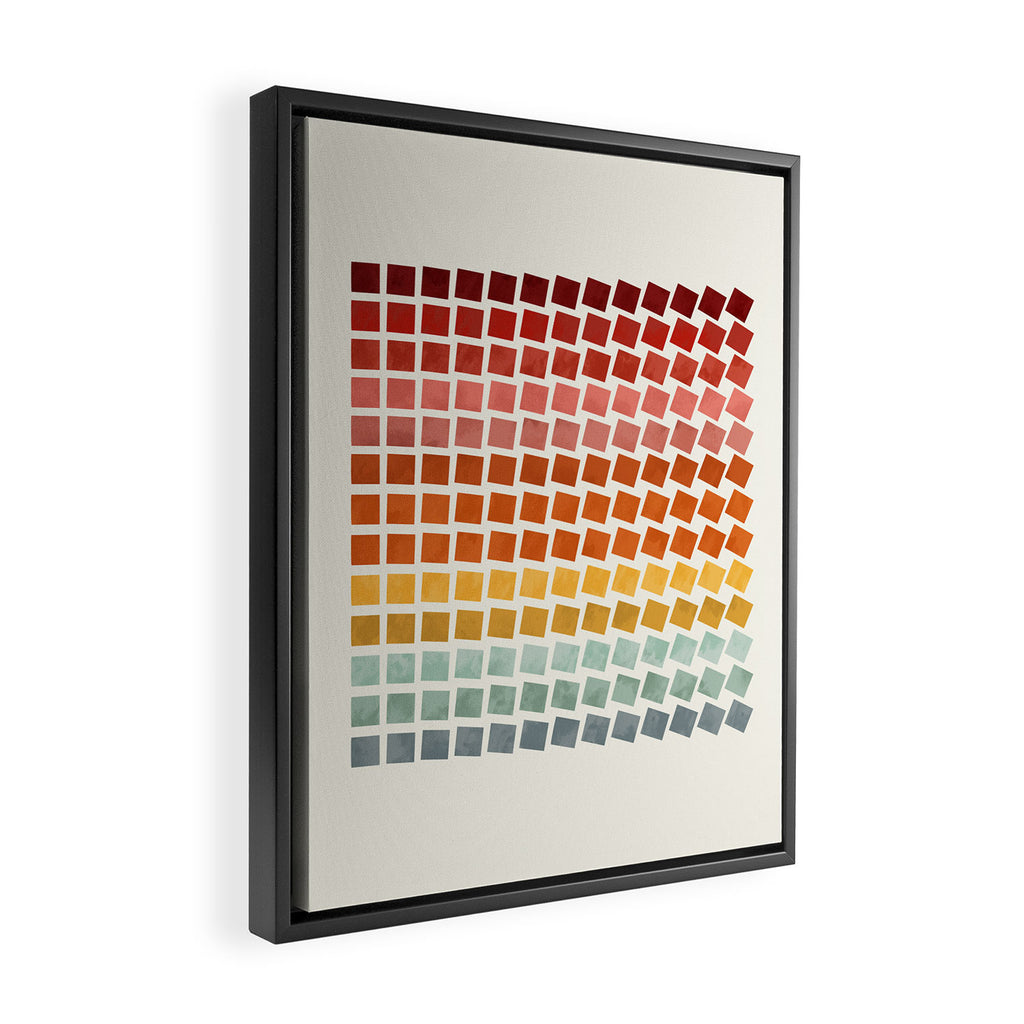 Squares rotation Framed Canvas Print Gallery Image 2