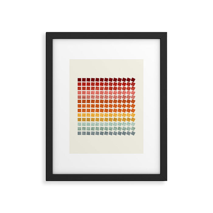Squares rotation Framed Art Print Gallery Image 1
