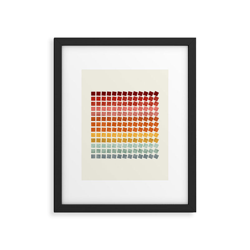 Squares rotation Framed Art Print Gallery Image 6