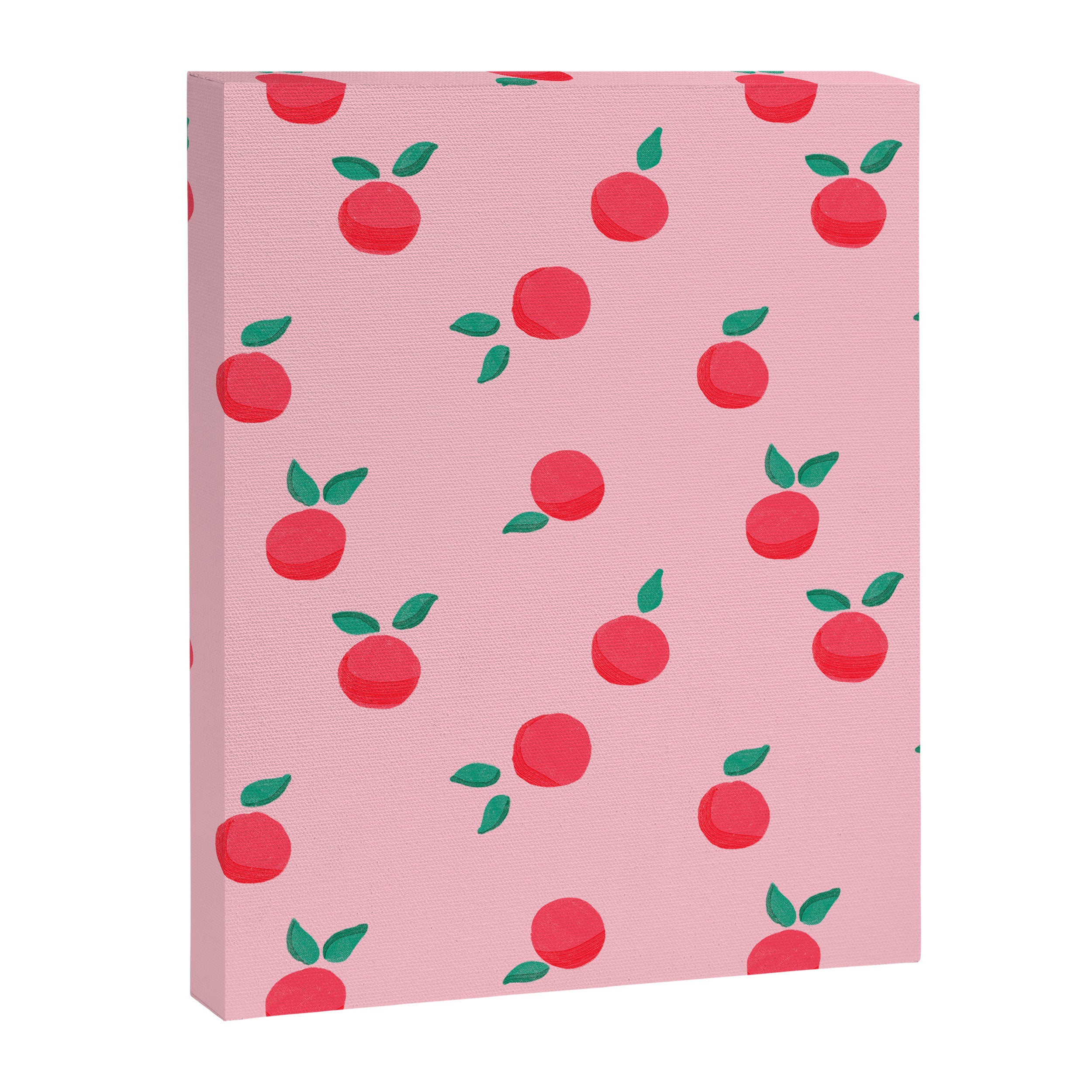Summer Pink Peaches Pattern Canvas Print Gallery Image 8