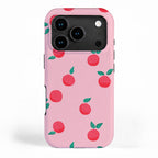 Summer Pink Peaches Pattern iPhone Case Gallery Image 1
