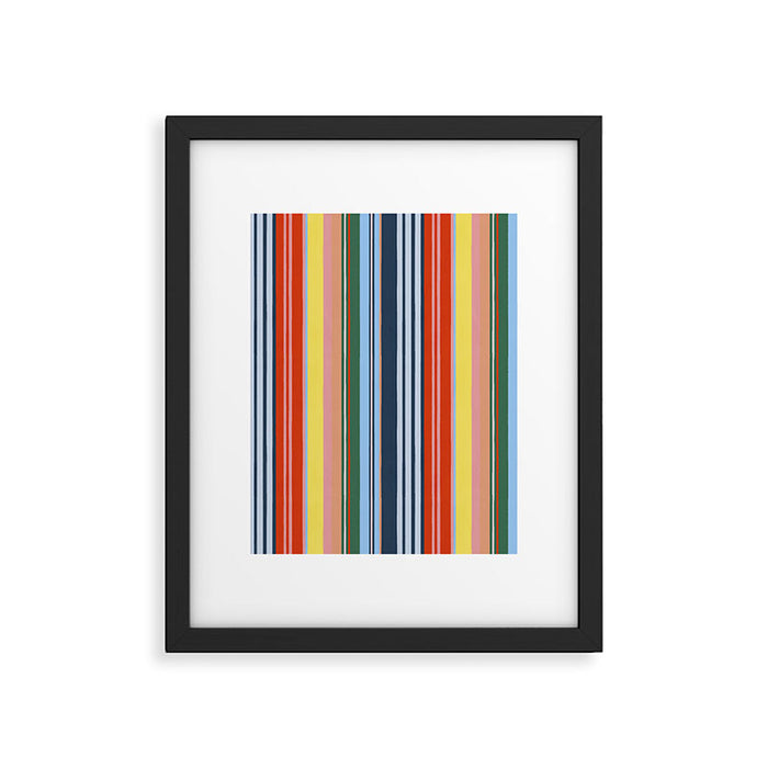 Summer Stripes Framed Art Print Gallery Image 1
