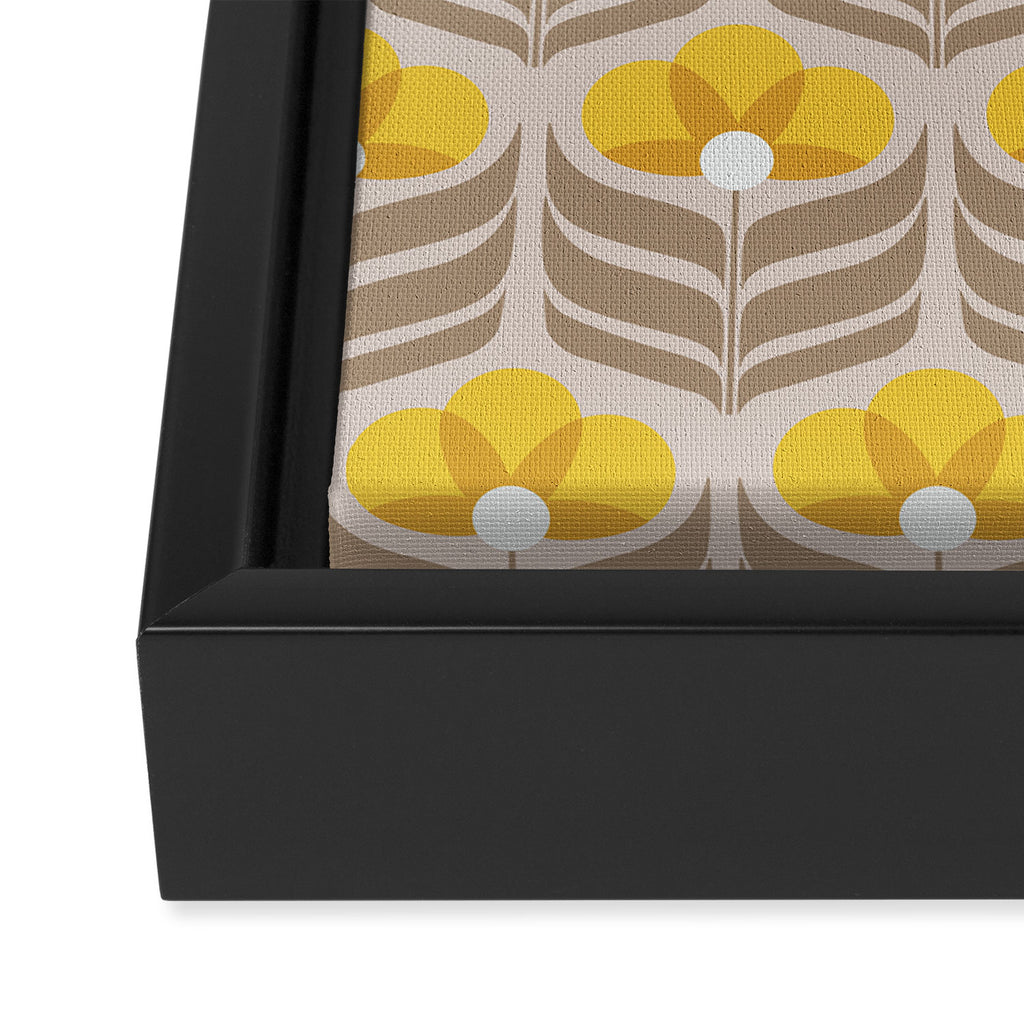 Sunny retro pattern no6 Framed Canvas Print Gallery Image 3
