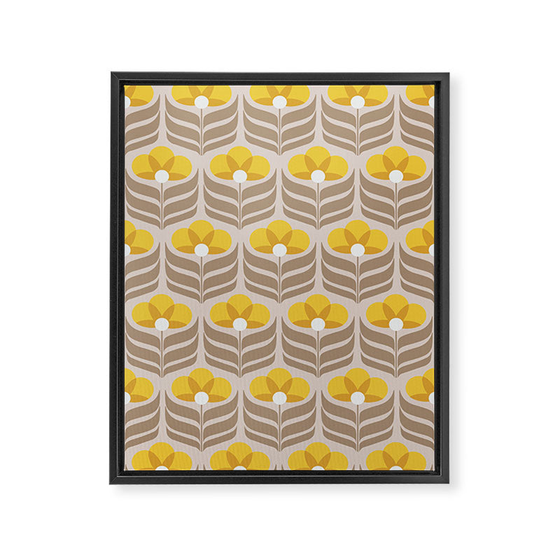 Sunny retro pattern no6 Framed Canvas Print Gallery Image 8