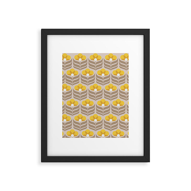 Sunny retro pattern no6 Framed Art Print Gallery Image 6