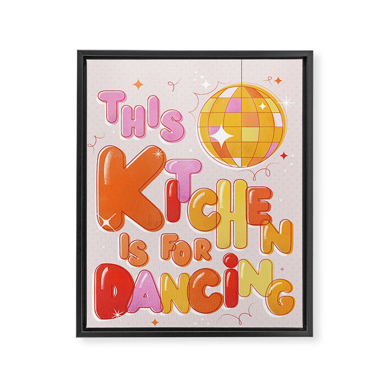 This Kitchen Is For Dancing Framed Canvas Print Gallery Image 8