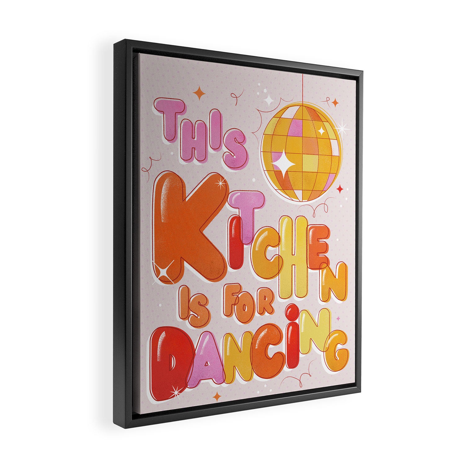 This Kitchen Is For Dancing Framed Canvas Print Gallery Image 2