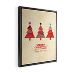 Three Christmas Trees Framed Canvas Print Gallery Image 2