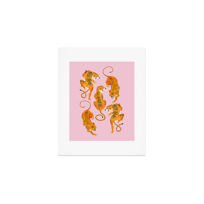 Three fierce tigers Art Print Gallery Image 1