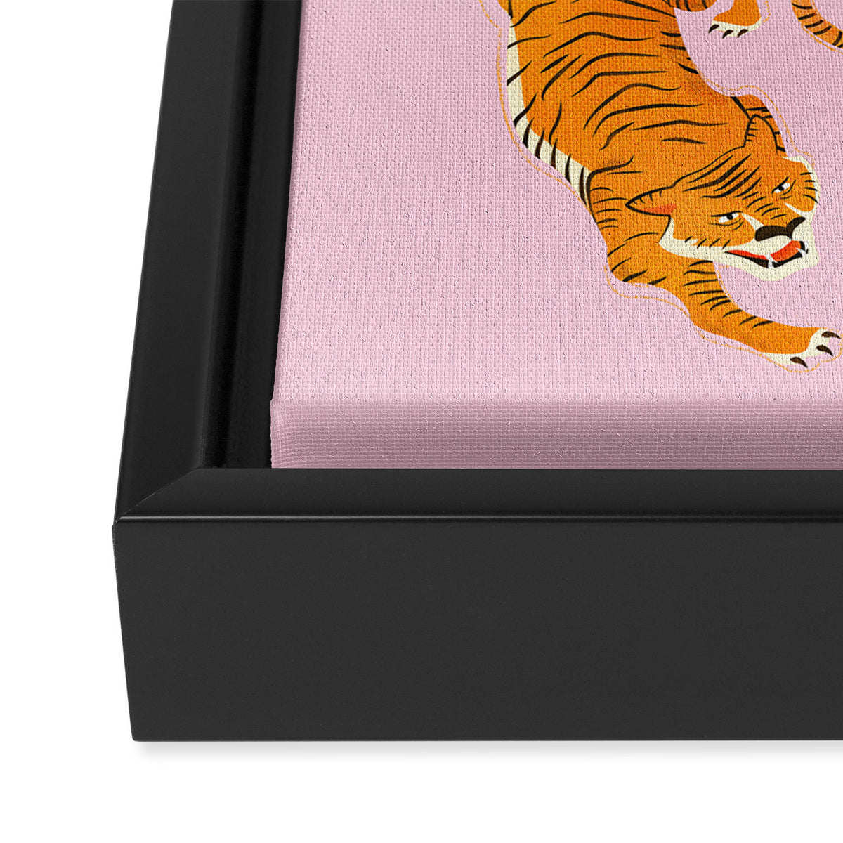 Three fierce tigers Framed Canvas Print Gallery Image 3