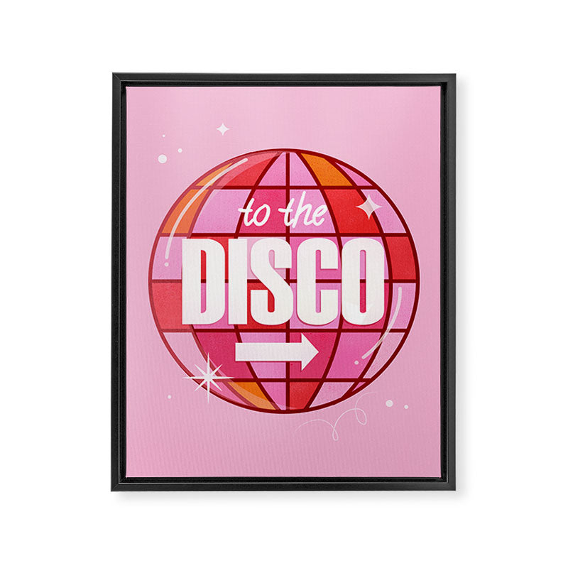 To The Disco Framed Canvas Print Gallery Image 8