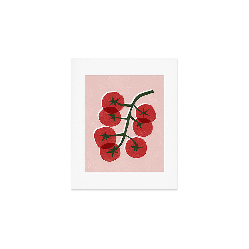 Tomatoes On A Branch Art Print Gallery Image 1