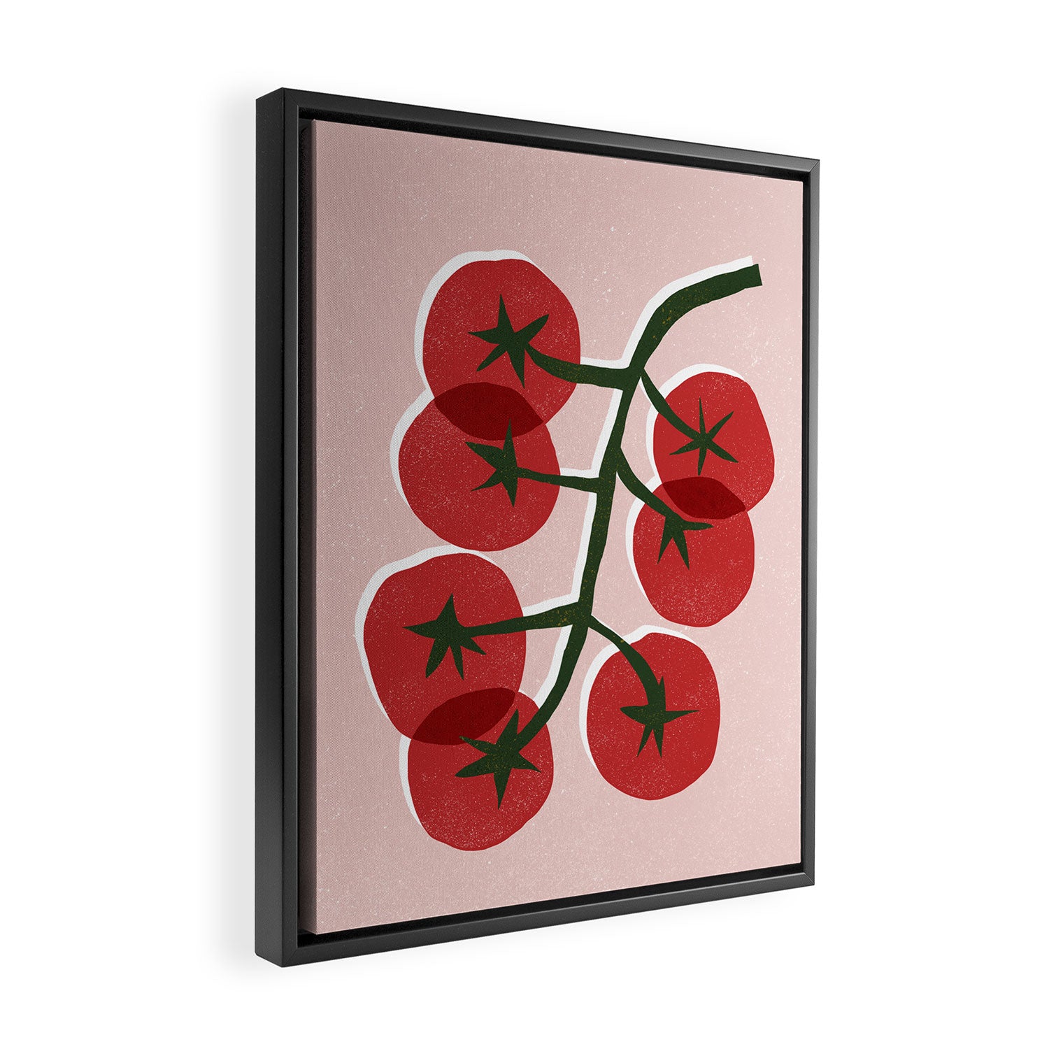 Tomatoes On A Branch Framed Canvas Print Gallery Image 2